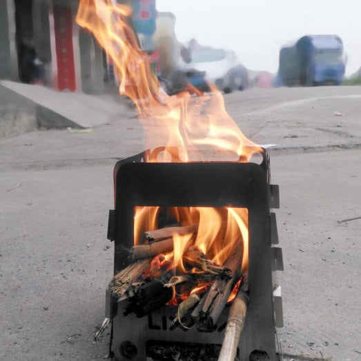 Poêle à bois de survie portable