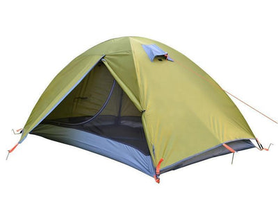 Tente de Camping légère Double couche en fibre de verre, tente de voyage Portable étanche pour 2 personnes