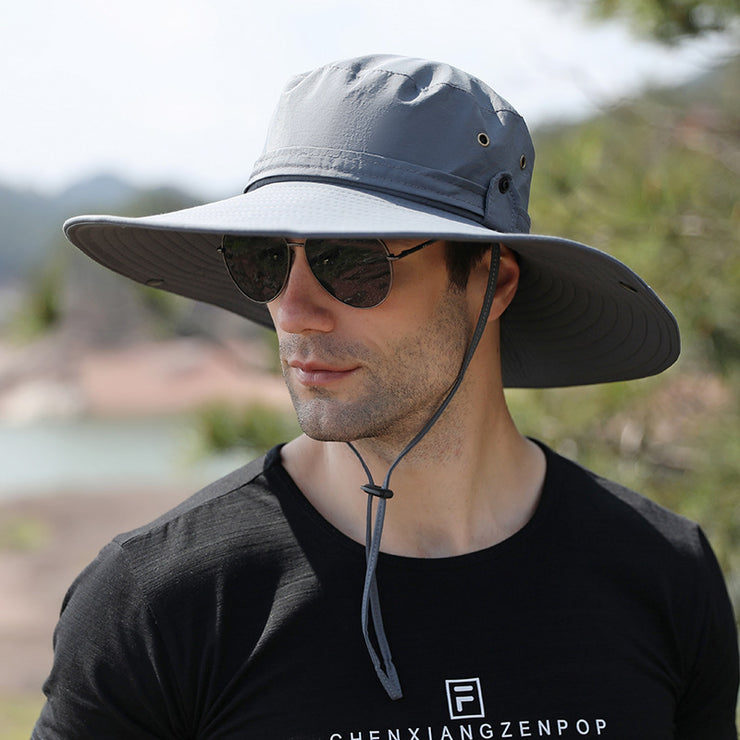 Chapeau de pêcheur imperméable à séchage rapide pour hommes, randonnée