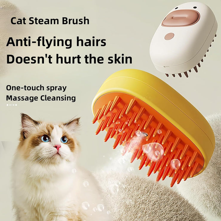 Brosse à vapeur pour chien et chat