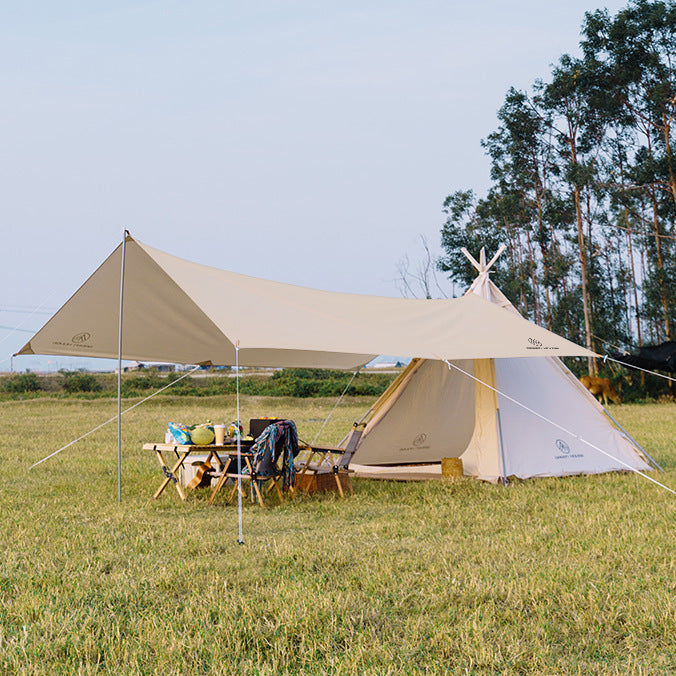 Tente d'intérieur de tente d'auvent de tissu d'Oxford imperméable à la pluie de pyramide de camping