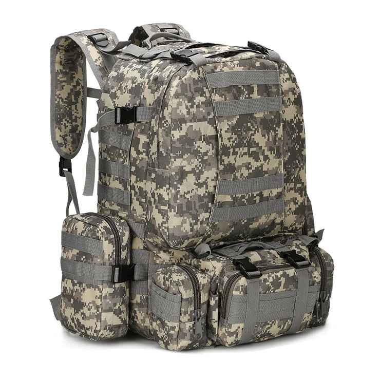 Sac à dos tactique 55L 4 en 1 sac de sport Molle pour hommes