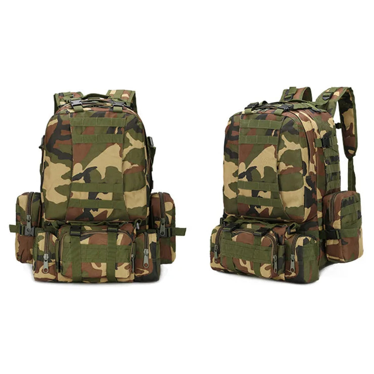 Sac à dos tactique 55L 4 en 1 sac de sport Molle pour hommes