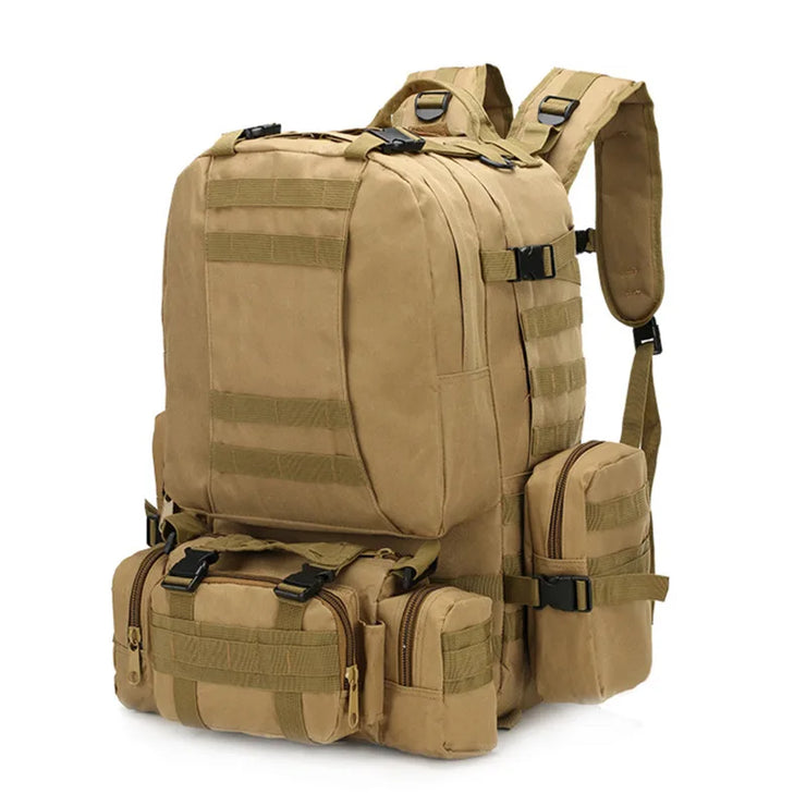 Sac à dos tactique 55L 4 en 1 sac de sport Molle pour hommes