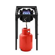 Cuisinière de camping en plein air cuisinière à gaz Propane haute pression Portable en fonte Patio brûleur de cuisson brûleur unique 75000-BTU